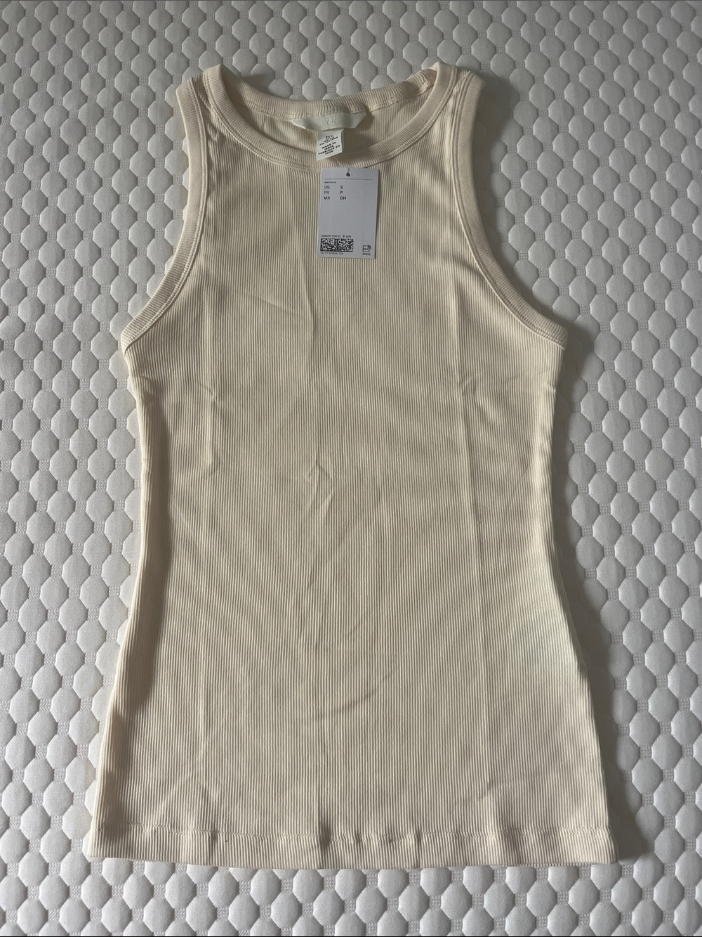 NWT- H&M Ribbed Tank Top - Baby Yellow